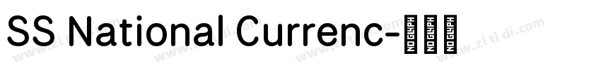 SS National Currenc字体转换